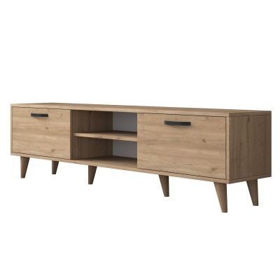 Meuble TV Bois OSKA 180 cm 2 Portes