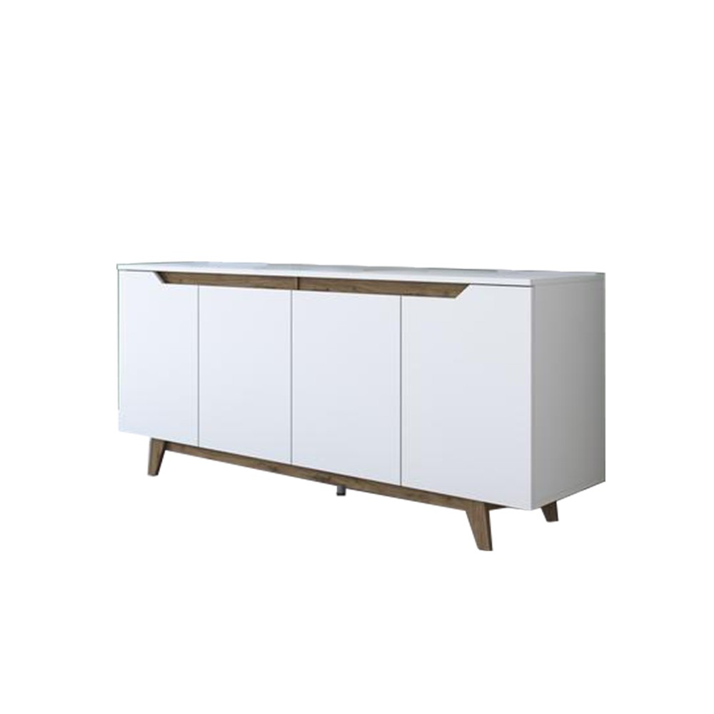 Buffet Rafaelo Bois noyer blanc 180x45x78,5 cm