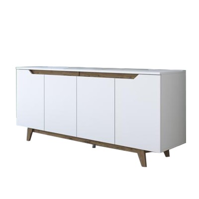 Buffet Rafaelo Bois noyer blanc 180x45x78,5 cm