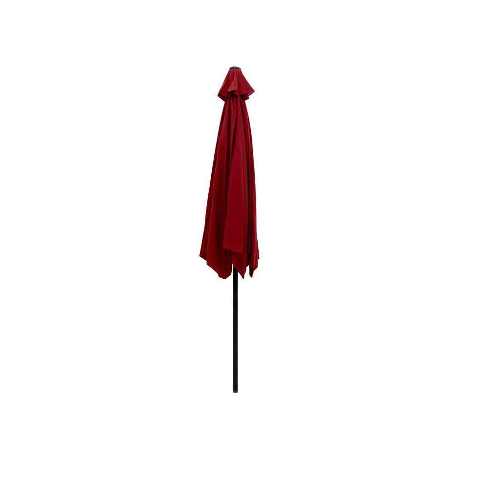 Parasol de jardin  rond aluminium Φ3m rouge