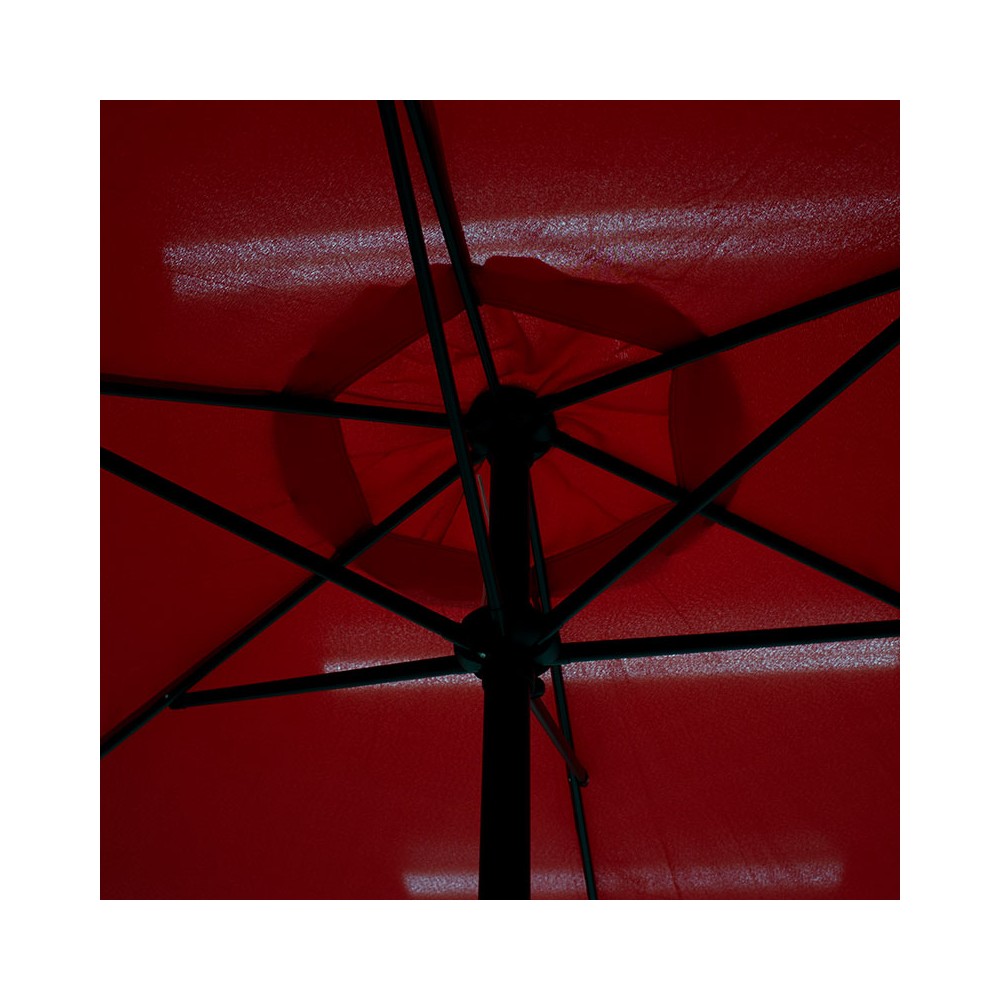 Parasol de jardin  rond aluminium Φ3m rouge