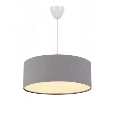 suspension luminaire Plafonnier  E27 gris D38x70 cm