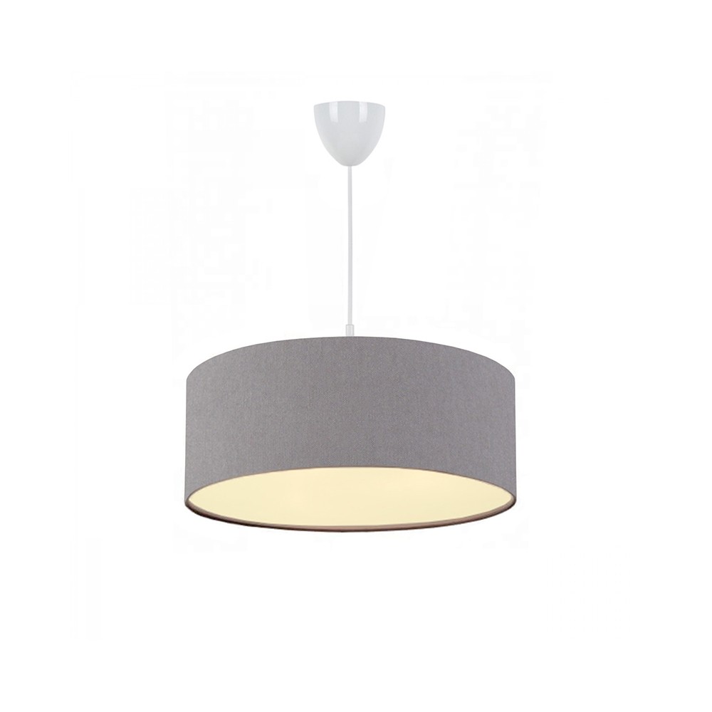 suspension luminaire Plafonnier  E27 gris D38x70 cm