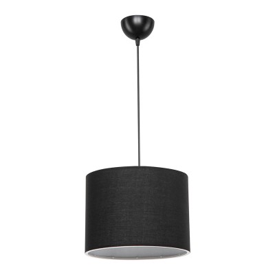 Plafonnier suspension luminaire Å27 noir D22x60cm