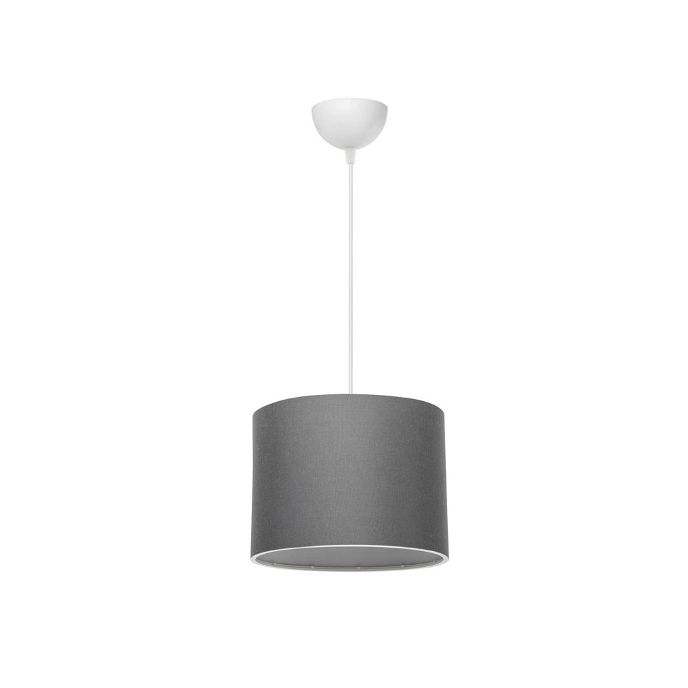 Suspension luminaire Plafonnier  Ε27 gris-blanc D22x60cm