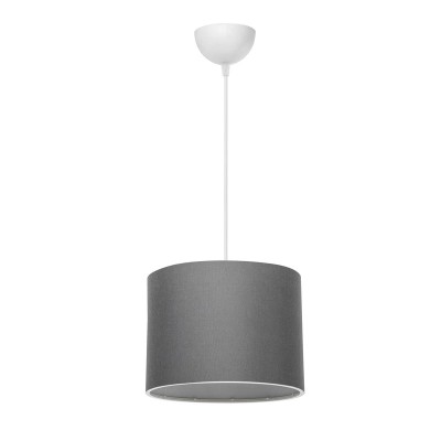 Suspension luminaire Plafonnier  Ε27 gris-blanc D22x60cm