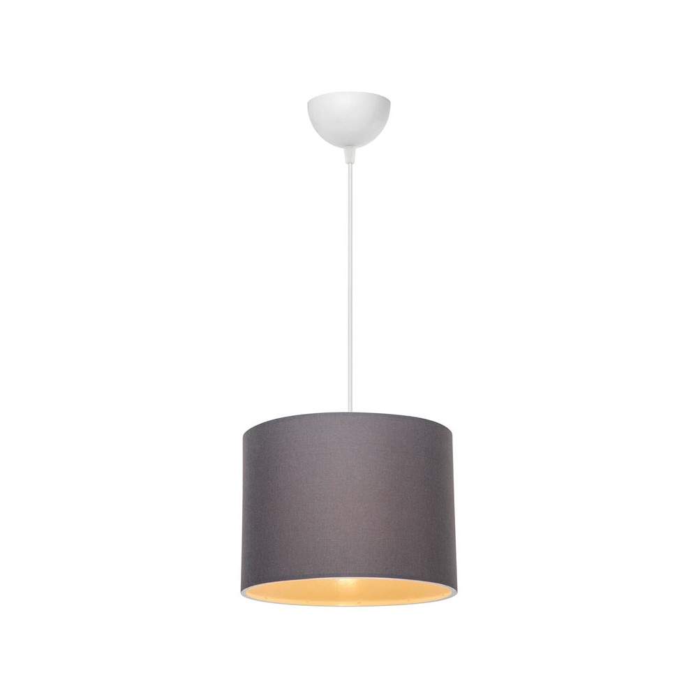 Suspension luminaire Plafonnier  Ε27 gris-blanc D22x60cm