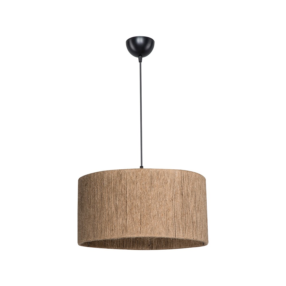 Suspension luminaire Plafonnier  Ε27 marron D40x75cm