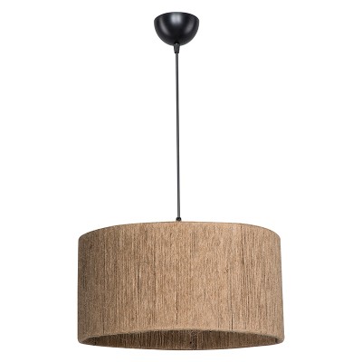 Suspension luminaire Plafonnier  Ε27 marron D40x75cm