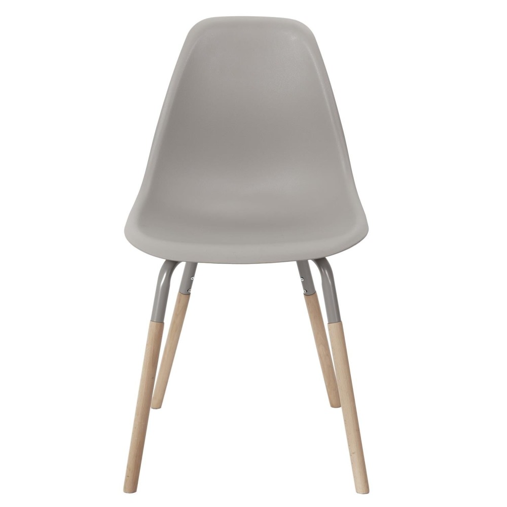 Chaise Phénix Taupé pied en bois