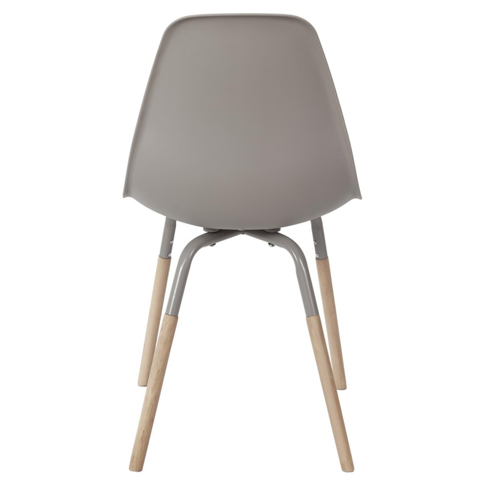 Chaise Phénix Taupé pied en bois