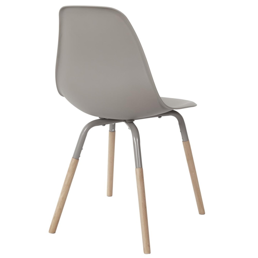 Chaise Phénix Taupé pied en bois