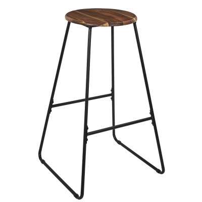 Tabouret De Bar "acacia" 70cm Naturel