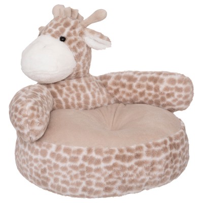 Fauteuil enfant Girafe marron-beige 48x42x45cm