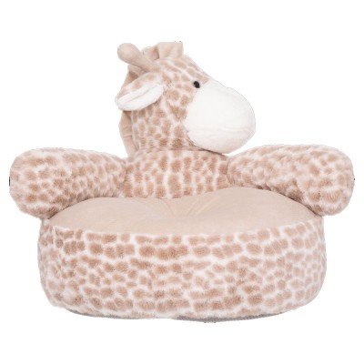 Fauteuil enfant Girafe marron-beige 48x42x45cm