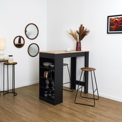 Tabouret De Bar "acacia" 70cm Naturel