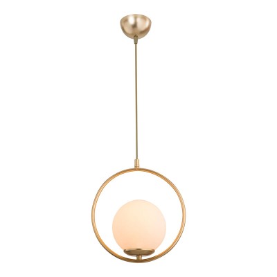 Suspension luminaire Plafonnier  Ε27 doré D26x75cm
