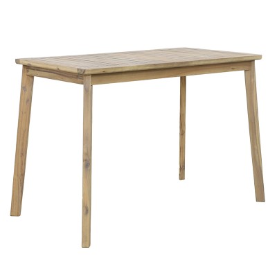 Table de jardin bois d'acacia naturel 130x70x90cm