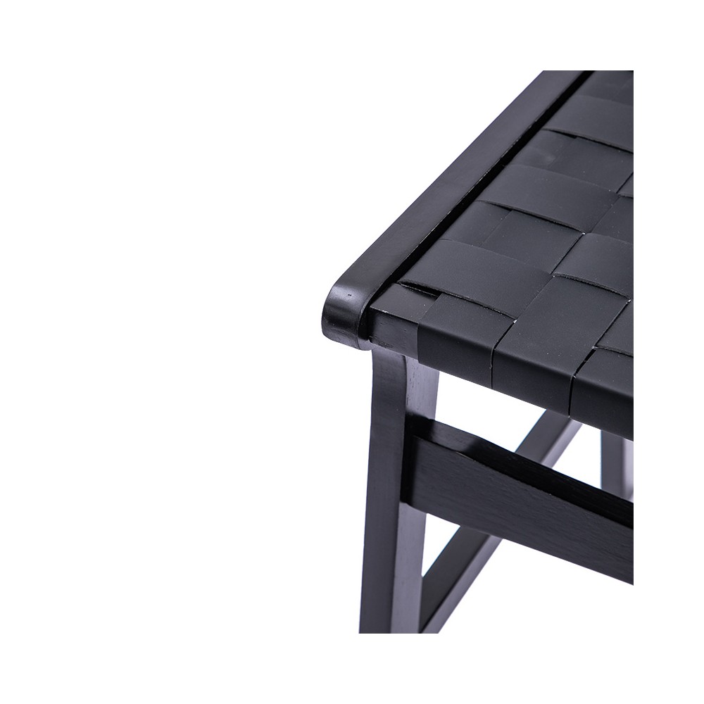 Tabouret de bar bois noir
