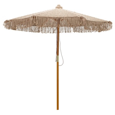 Parasol REMI en bois de hêtre Φ2,5m beige