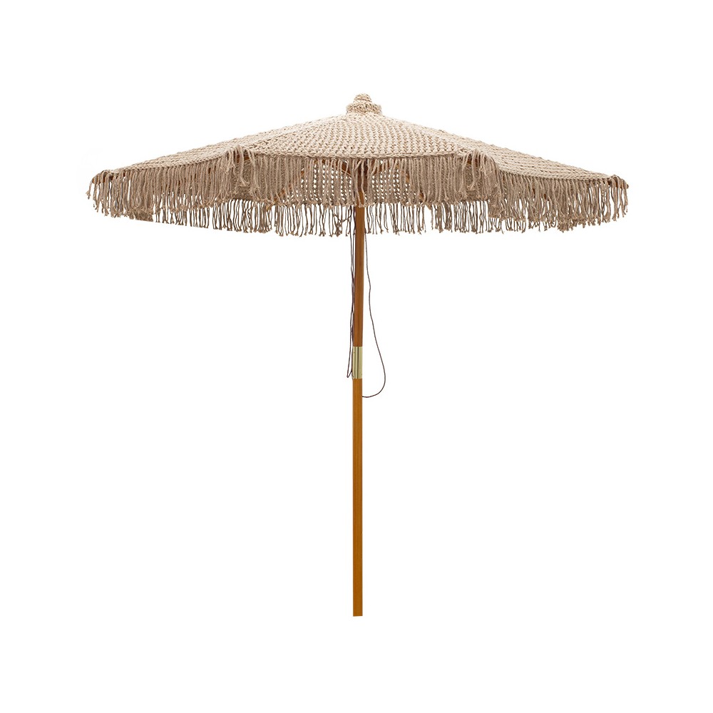 Parasol REMI en bois de hêtre Φ2,5m beige