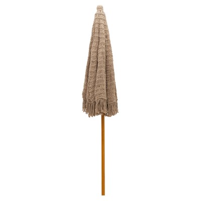 Parasol REMI en bois de hêtre Φ2,5m beige