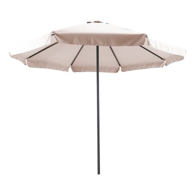 Parasol  professionnel en maille d'aluminium Φ3m beige anthracite