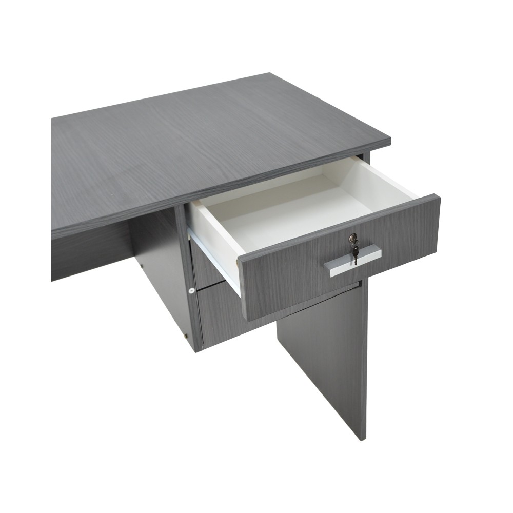 Bureau commode Sophia gris 116x57x72cm