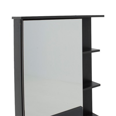 Coiffeuse avec miroir Zelia  + Tabouret Noir