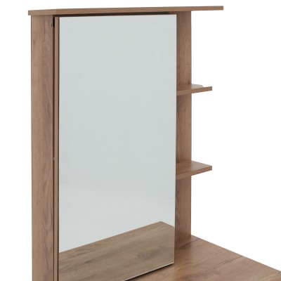 Coiffeuse avec miroir Zelia  Bois avec tabouret