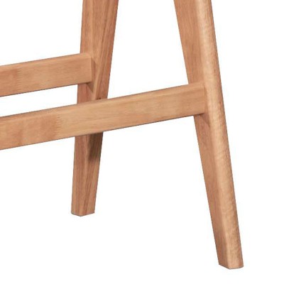 Table de bar à manger Winslow en bois d'hévéa noyer 120x45x100cm