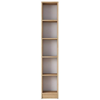 Bibliothèque Goldie noyer-blanc 30x25x170 cm