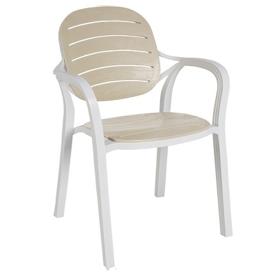 Chaise Fauteuil de jardin Gentle blanc capuccino