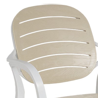 Chaise Fauteuil de jardin Gentle blanc capuccino