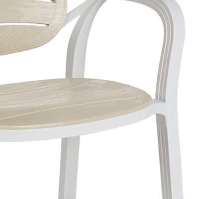 Chaise Fauteuil de jardin Gentle blanc capuccino