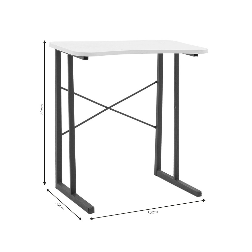 Bureau Giovanni bois noyer-noir 60x35x64,5cm
