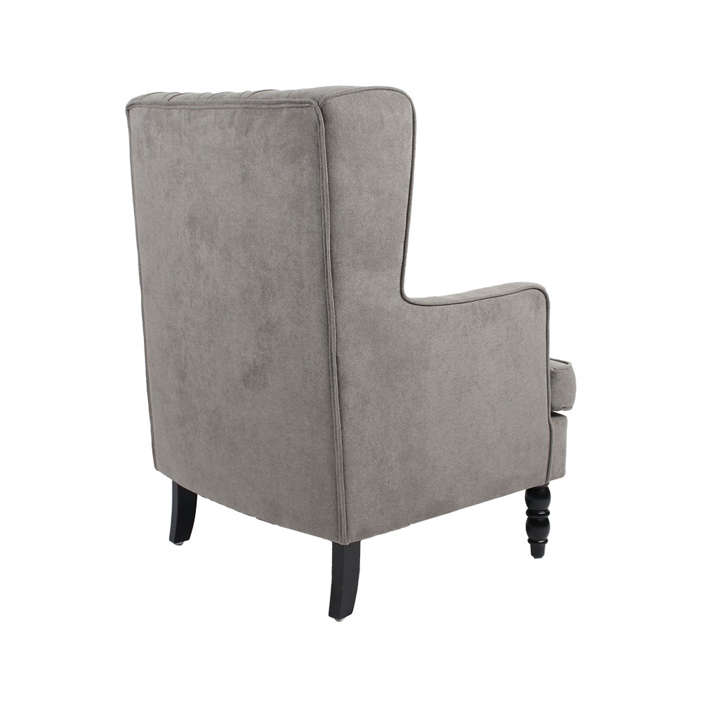 Fauteuil Efficient tissu gris-noir 72x97x100cm