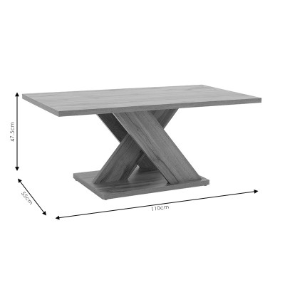 Table basse Solange Bois sonoma 110x55x47.5 cm