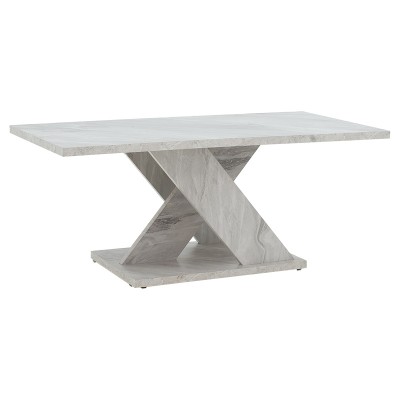 Table basse Solange marbre blanc 110x55x47.5 cm