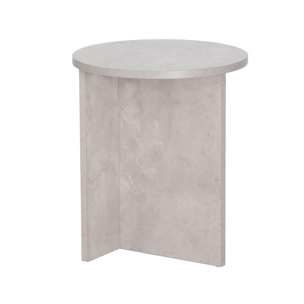 Table d'appoint Camila ciment noir D40x48cm