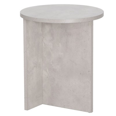 Table d'appoint Camila ciment noir D40x48cm