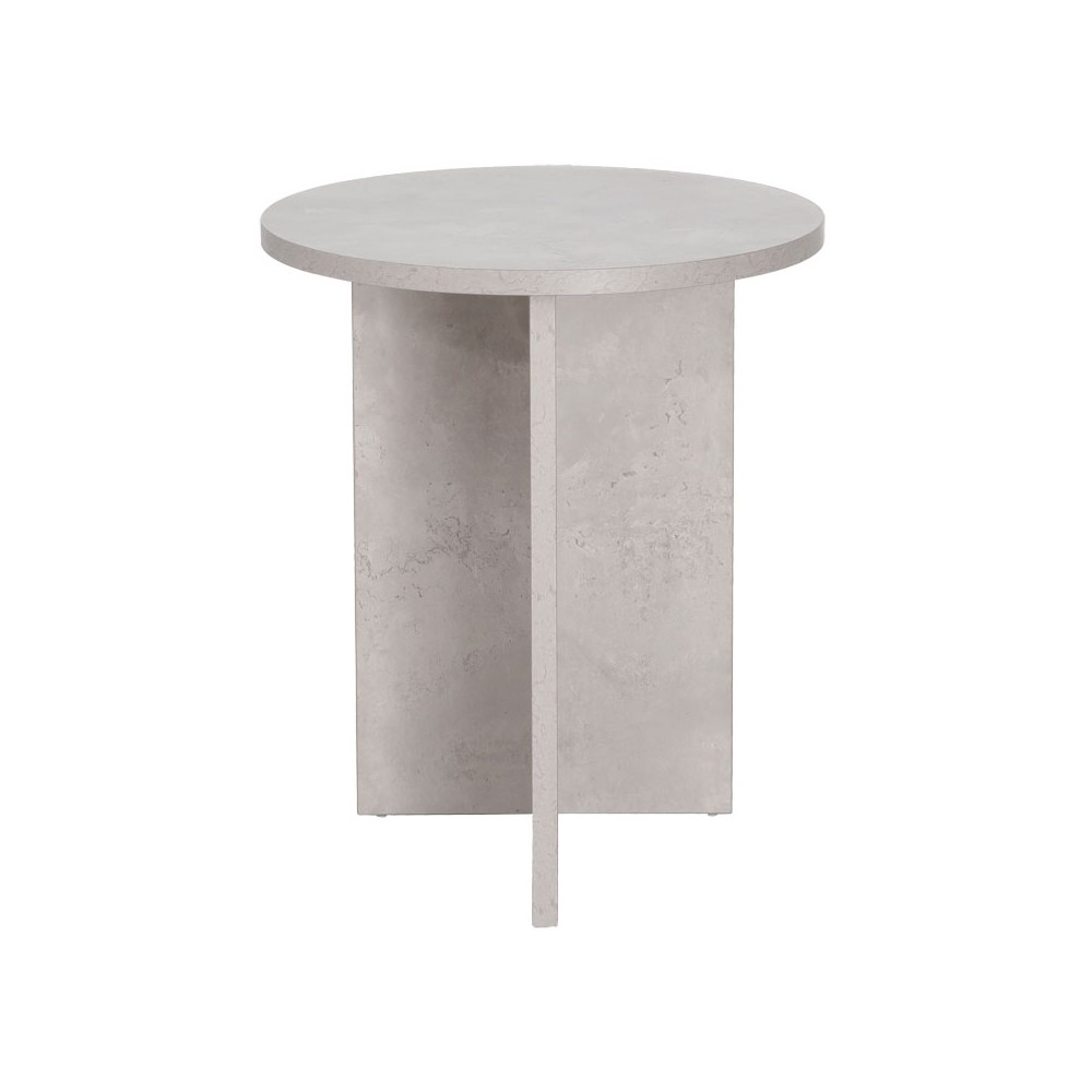 Table d'appoint Camila ciment noir D40x48cm