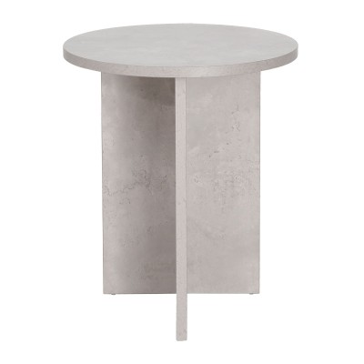 Table d'appoint Camila ciment noir D40x48cm