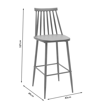 Tabouret de bar moka
