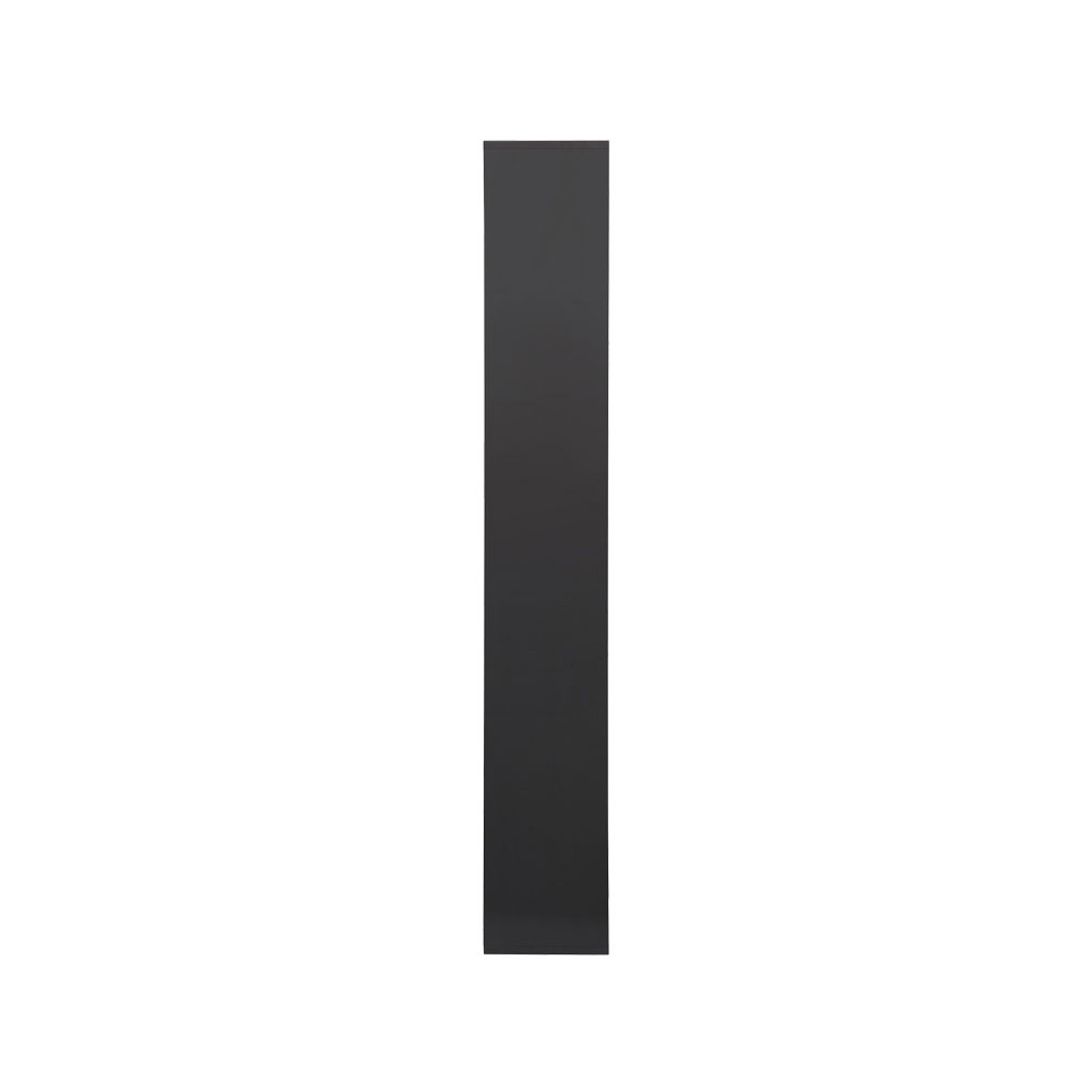 Bibliothèque bois gris foncé noir 84x24x157cm
