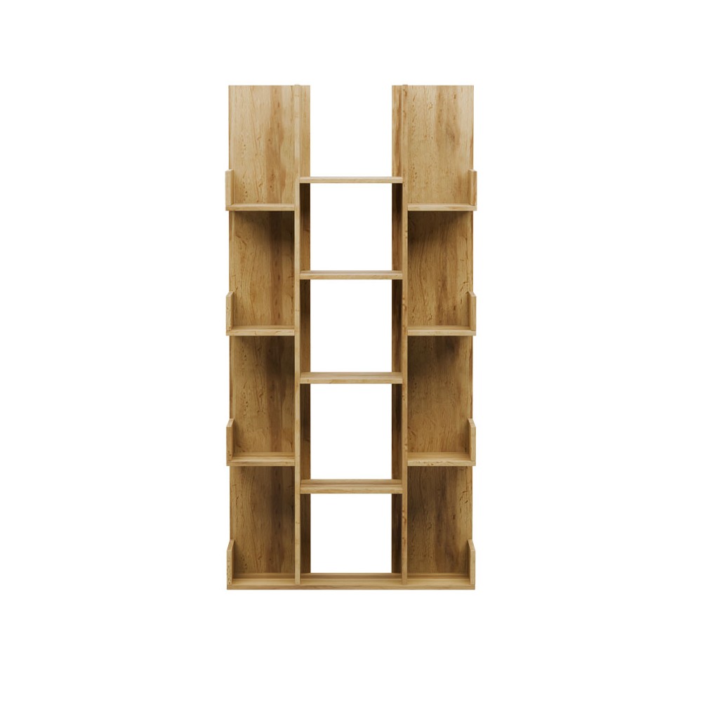 Bibliothèque Charles mélamine sonoma 90x31x182.5 cm