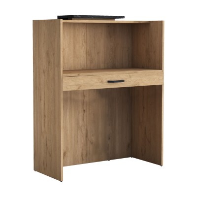 Bureau Comptoir d'accueil Zowel bois mélaminé 90x40x110cm