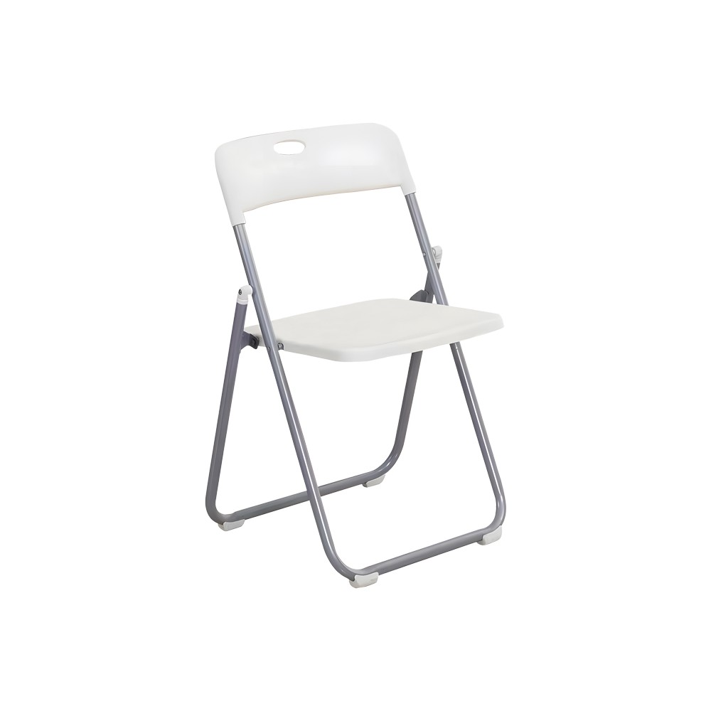 Chaise pliable Daxton blanc-argent 49x46,5x73,5cm