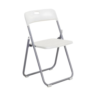 Chaise pliable Daxton blanc-argent 49x46,5x73,5cm