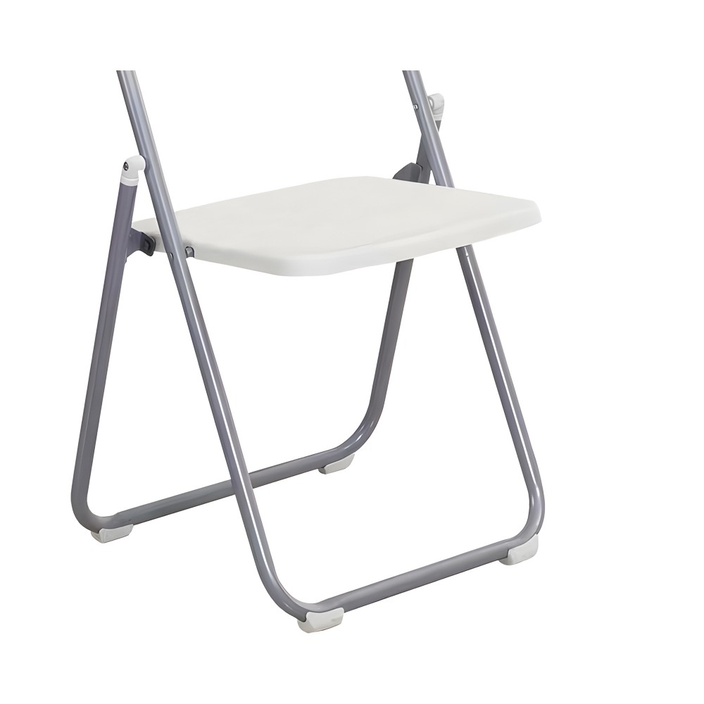 Chaise pliable Daxton blanc-argent 49x46,5x73,5cm